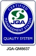 JQA- QM8637ISO9001:2000取得済