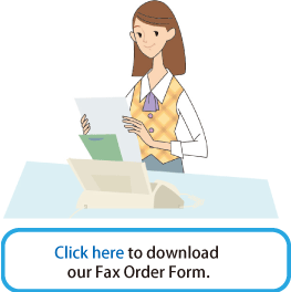 Click here to download our Fax Order Form.